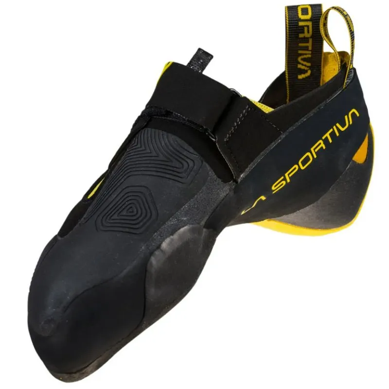 La Sportiva Theory (Negro/Amarillo) Calcetín de escalada para hombre