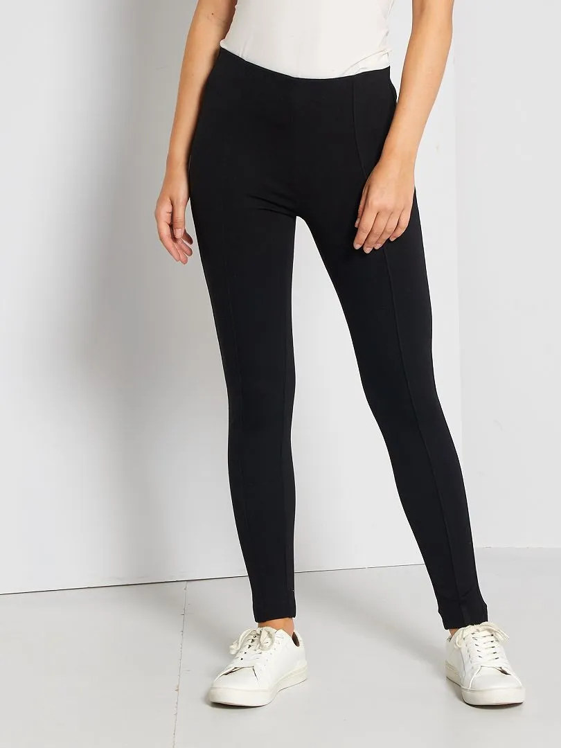 Legging largo liso - Negro