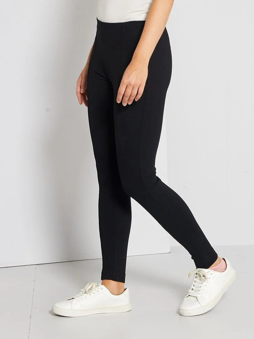 Legging largo liso - Negro