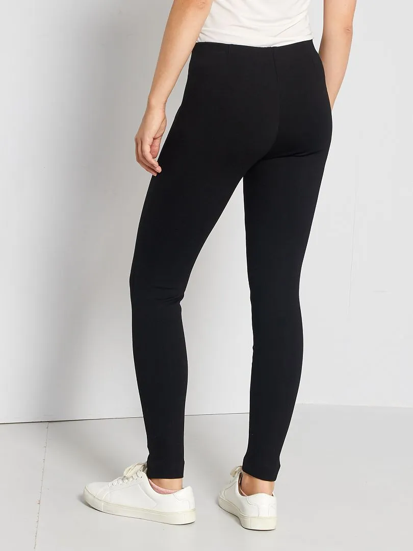 Legging largo liso - Negro