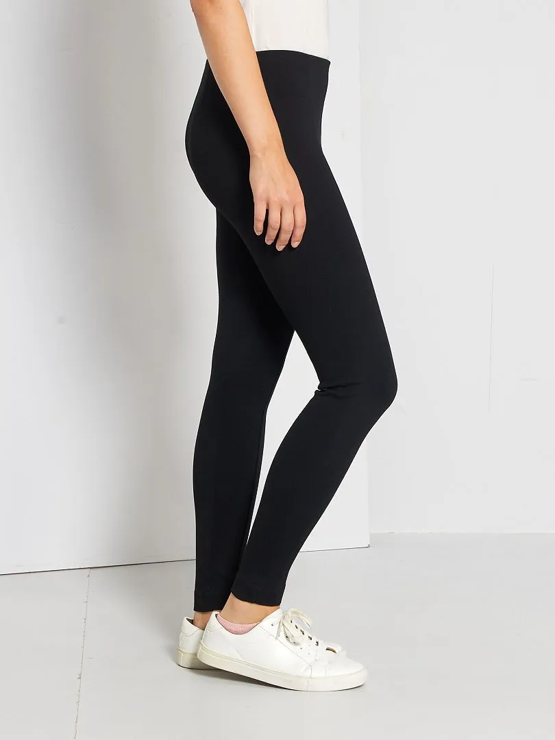 Legging largo liso - Negro