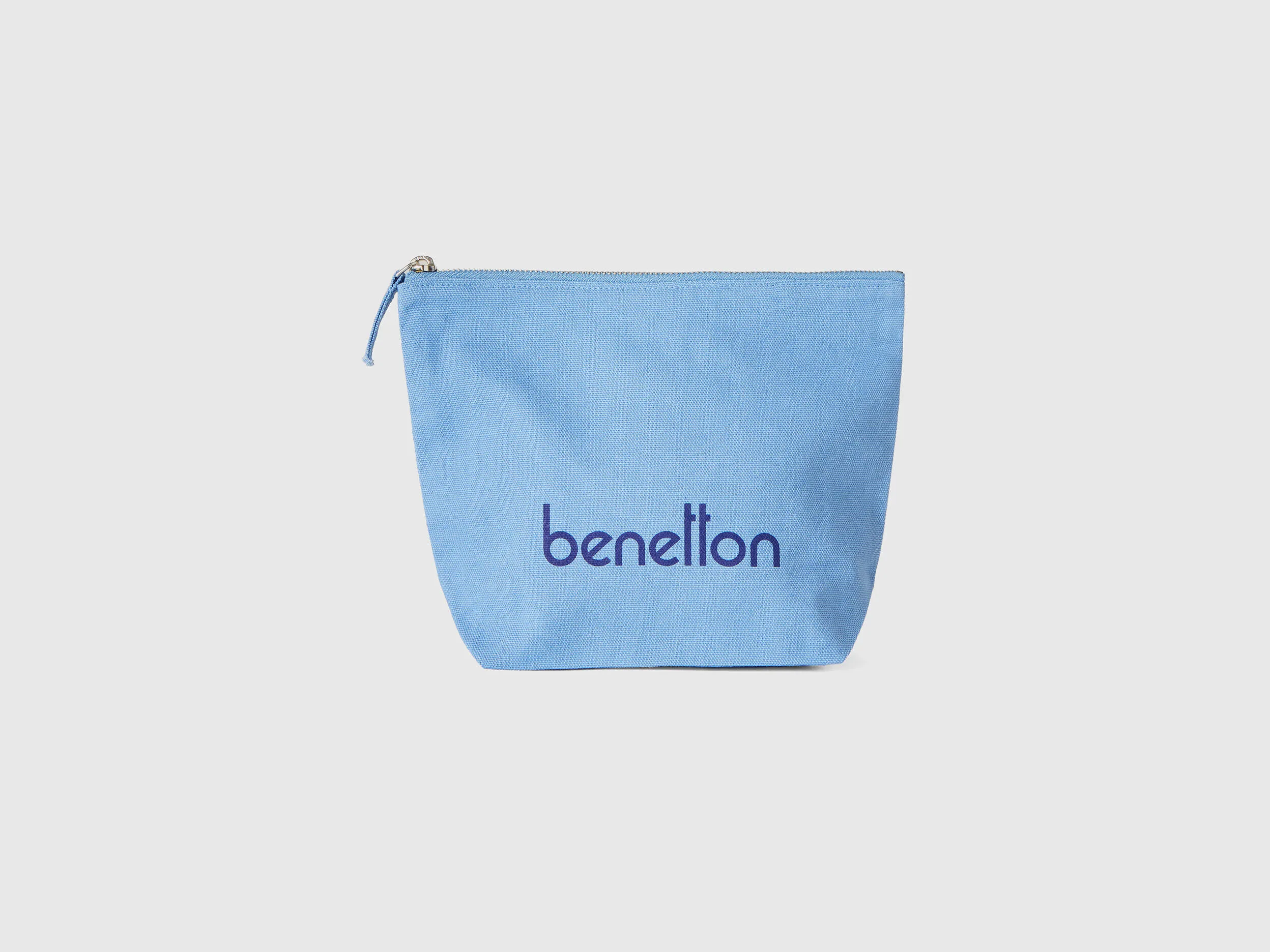 Light blue clutch in pure cotton