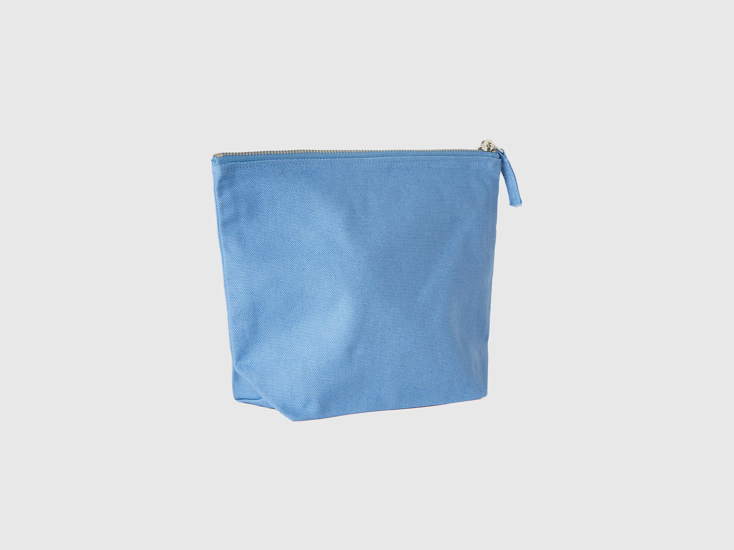 Light blue clutch in pure cotton