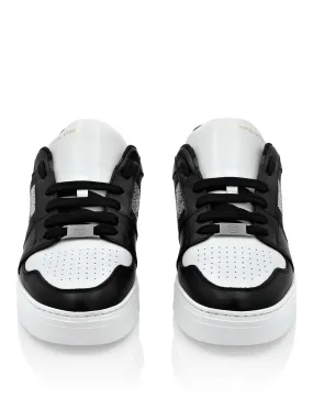 Lo-Top Crystal Leather Sneakers Skull&Bones