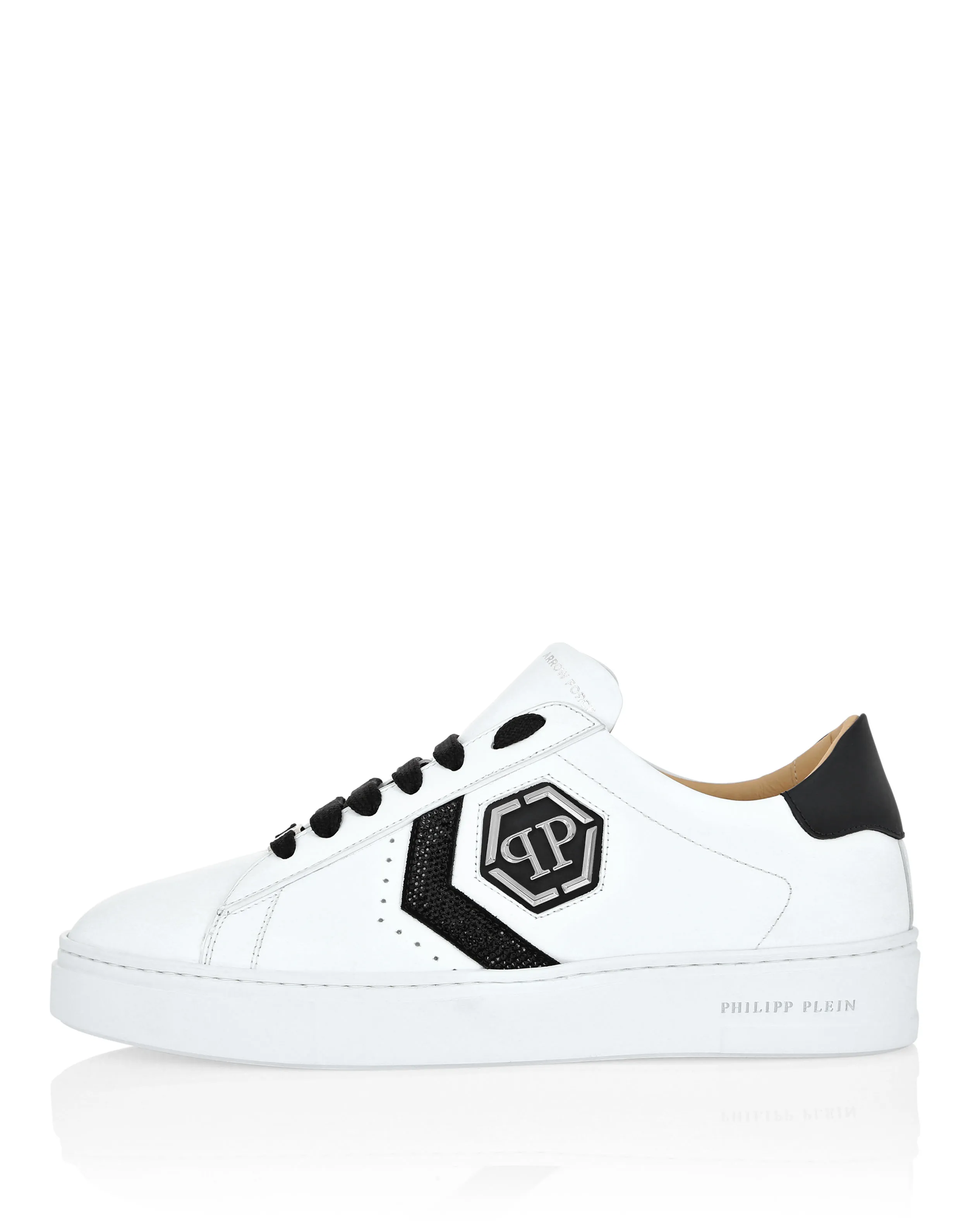 LOTOP LEATHER ARROW FORCE STRASS SNEAKERS