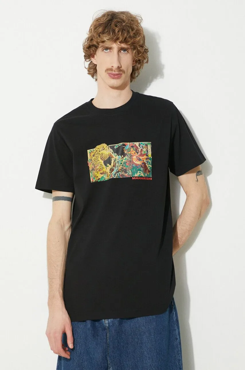 MAHARISHI TIGER VS. SAMURAI TSHIRT WITH PRINT