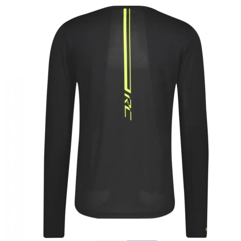 Maillot de manga larga para hombre Scott RC Run (Negro/amarillo)