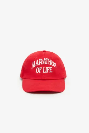 MARATHON RED TWILL CAP