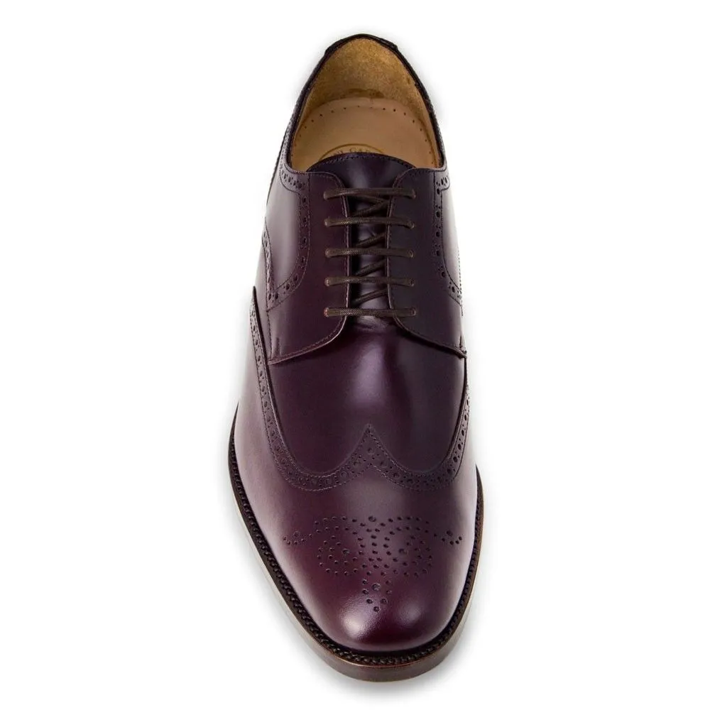 Masaltos Zapatos Con Alzas Hombre. 7cm. Atlanta Burgundy