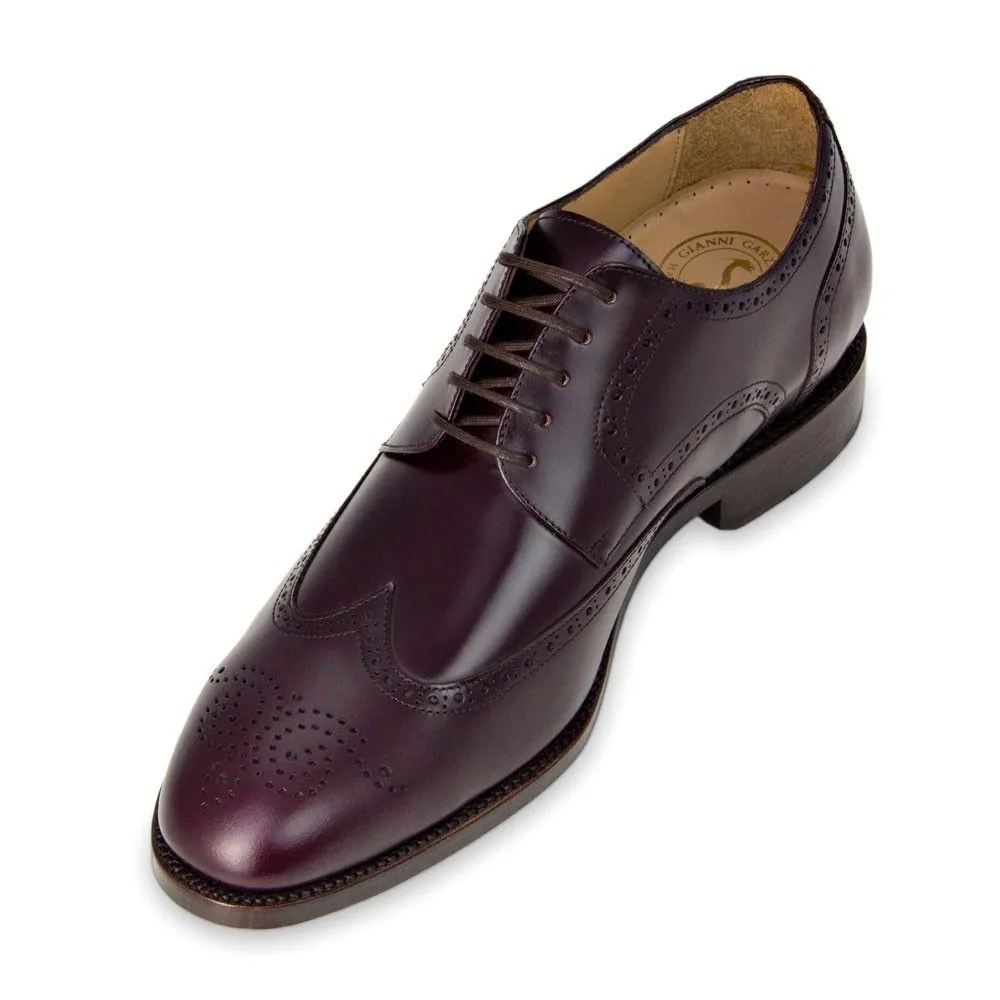 Masaltos Zapatos Con Alzas Hombre. 7cm. Atlanta Burgundy