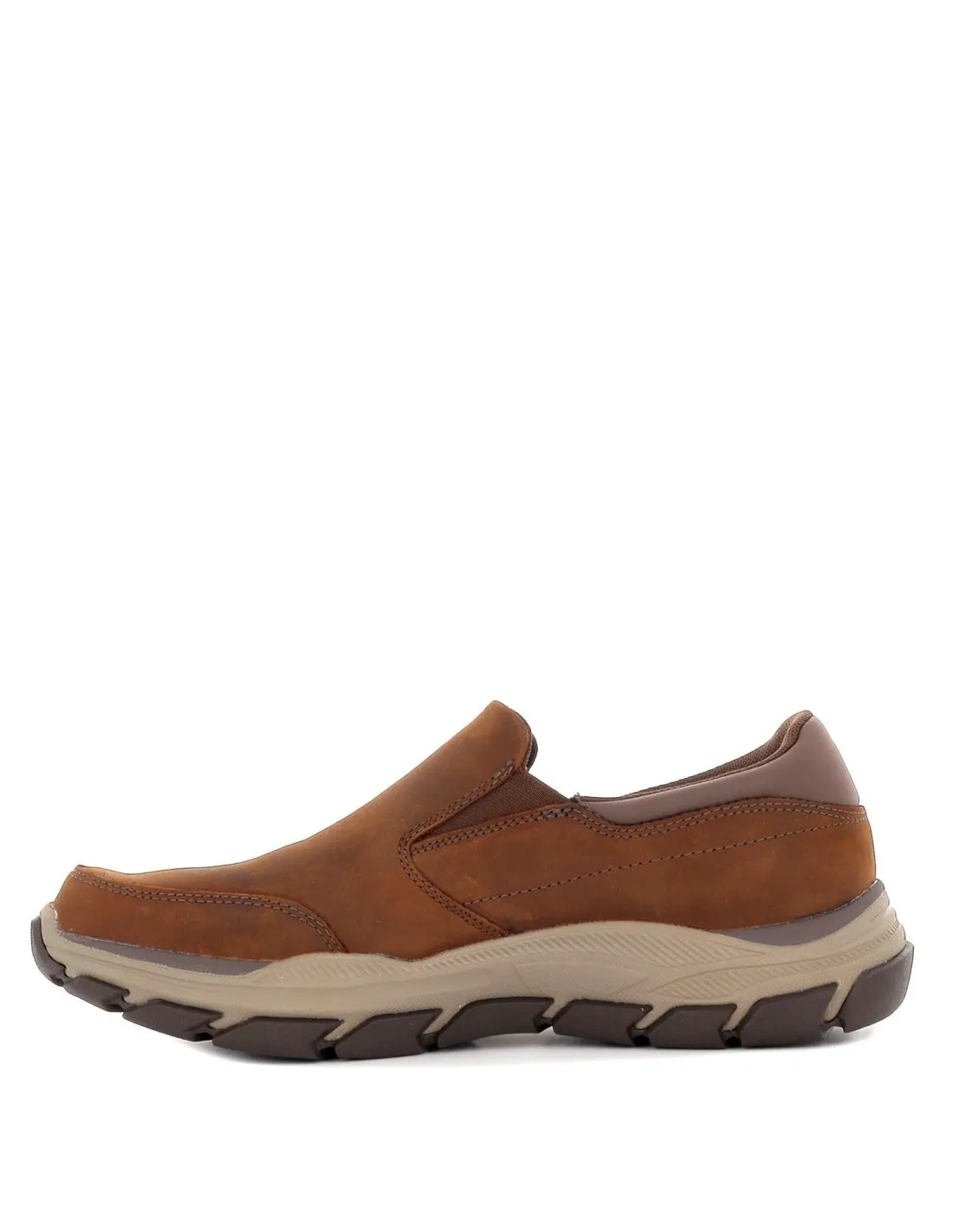 Mocasín casual de piel para hombre Skechers