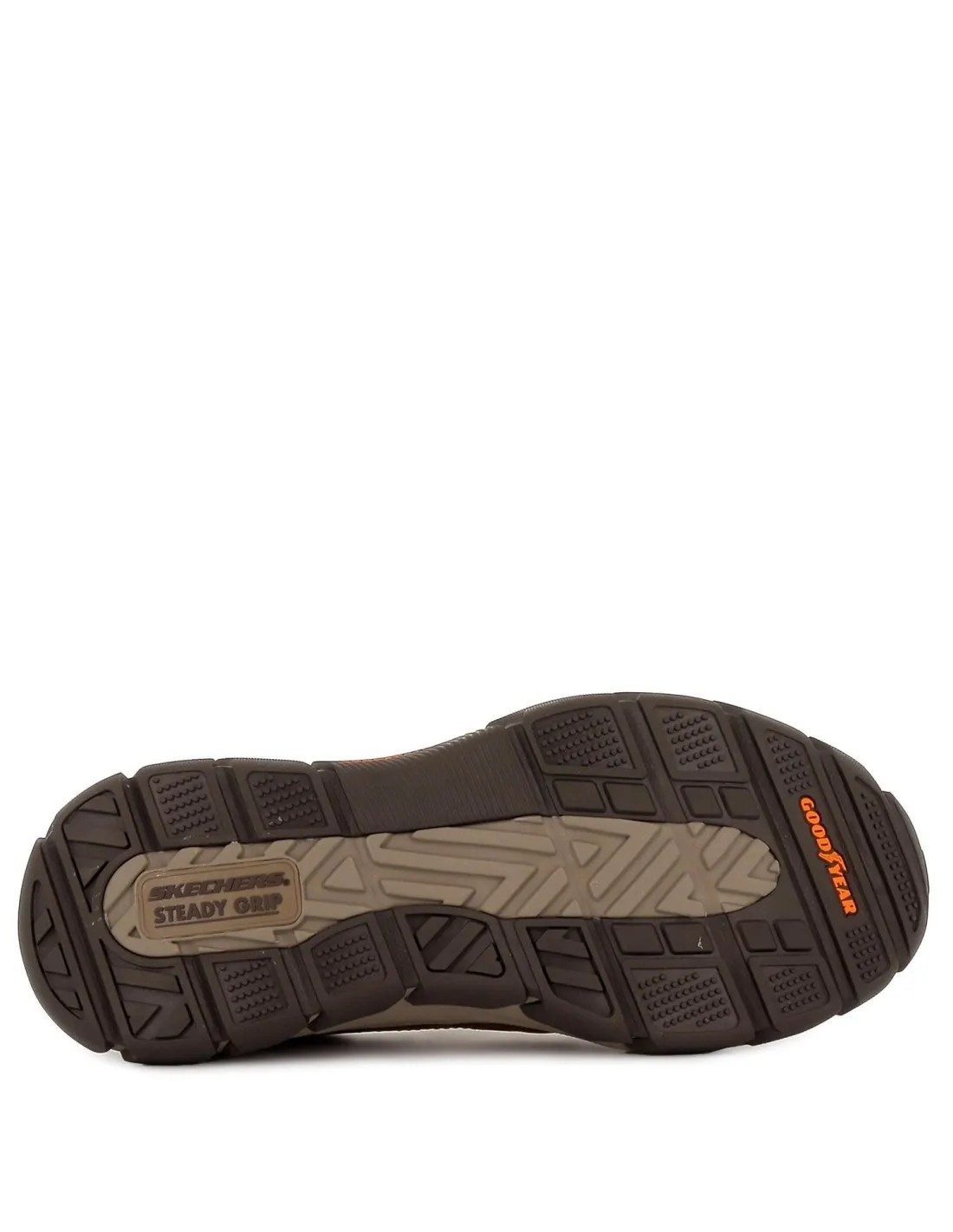 Mocasín casual de piel para hombre Skechers