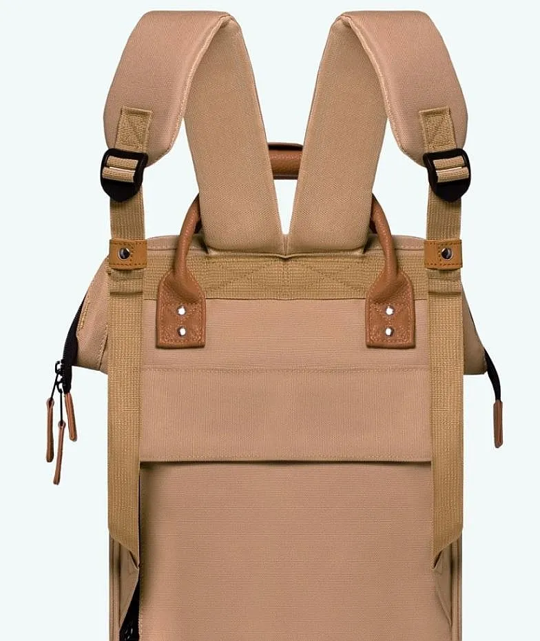 MOCHILA CABAIA KUALA LUMPUR M  CREAM X CAMEL LEATHER