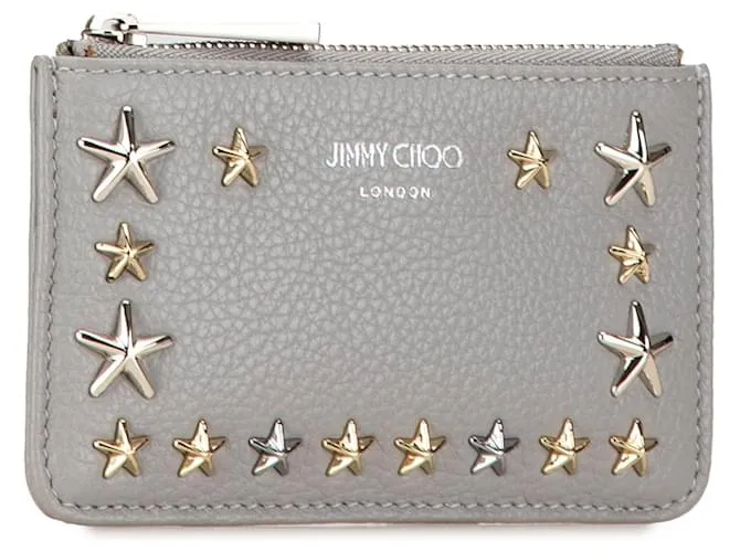 Monedero y llavero Nancy con estrellas en gris Jimmy Choo 