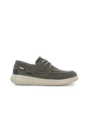 Nautico lona cordones hombre verde CORONEL TAPIOCA