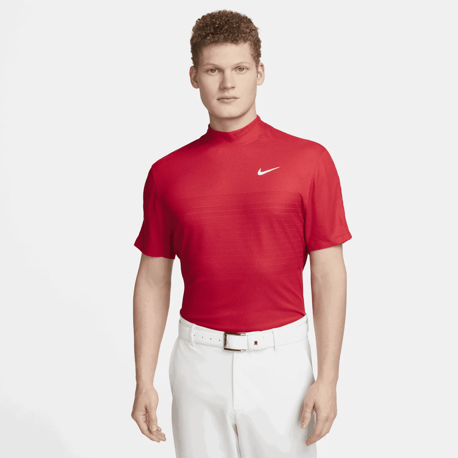 NIKE DRIFIT ADV TIGER WOODS MOCKNECK POLO SHIRT