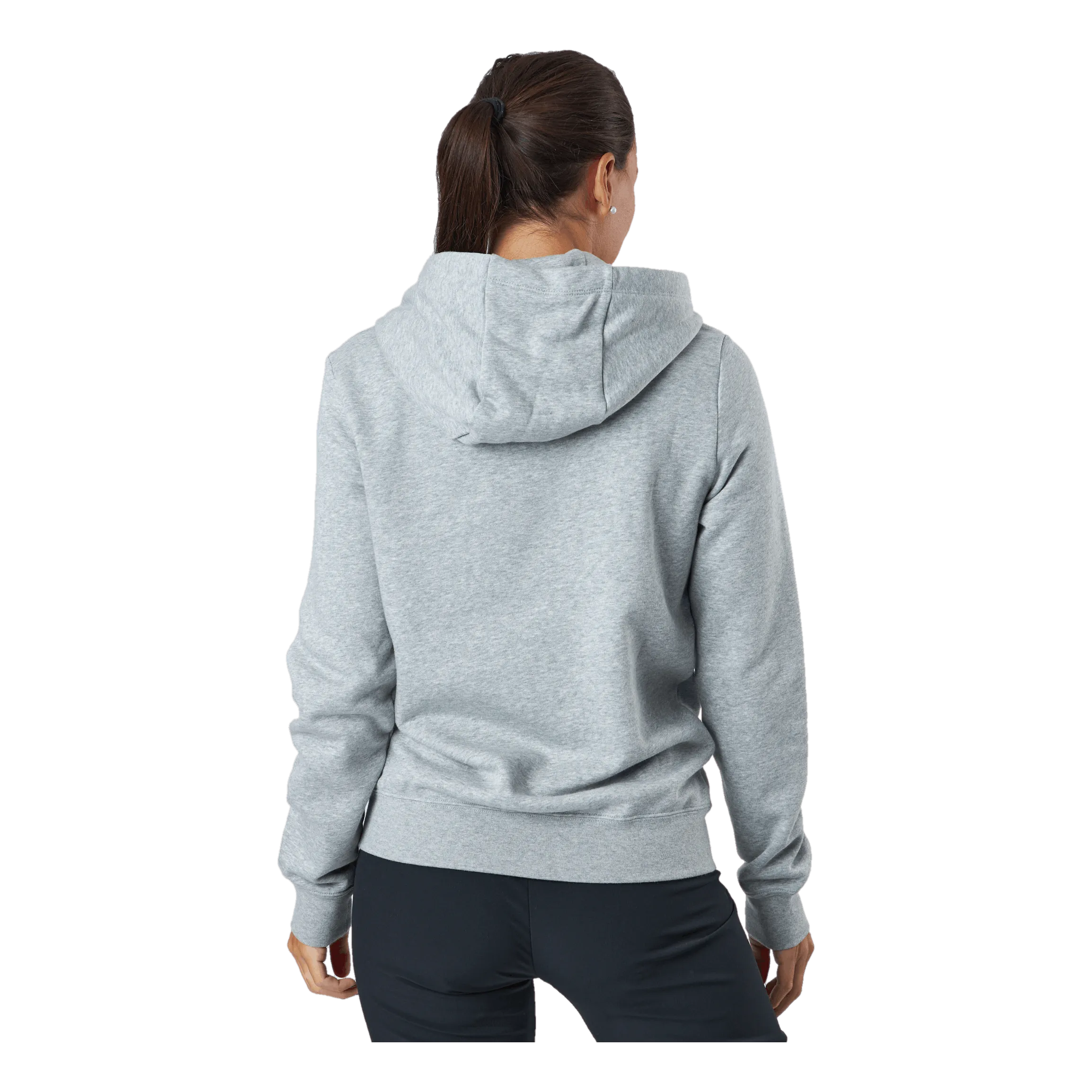 Nike Sportswear Club Fleece Women's Full-Zip Hoodie DK GREY HEATHER/WHITE