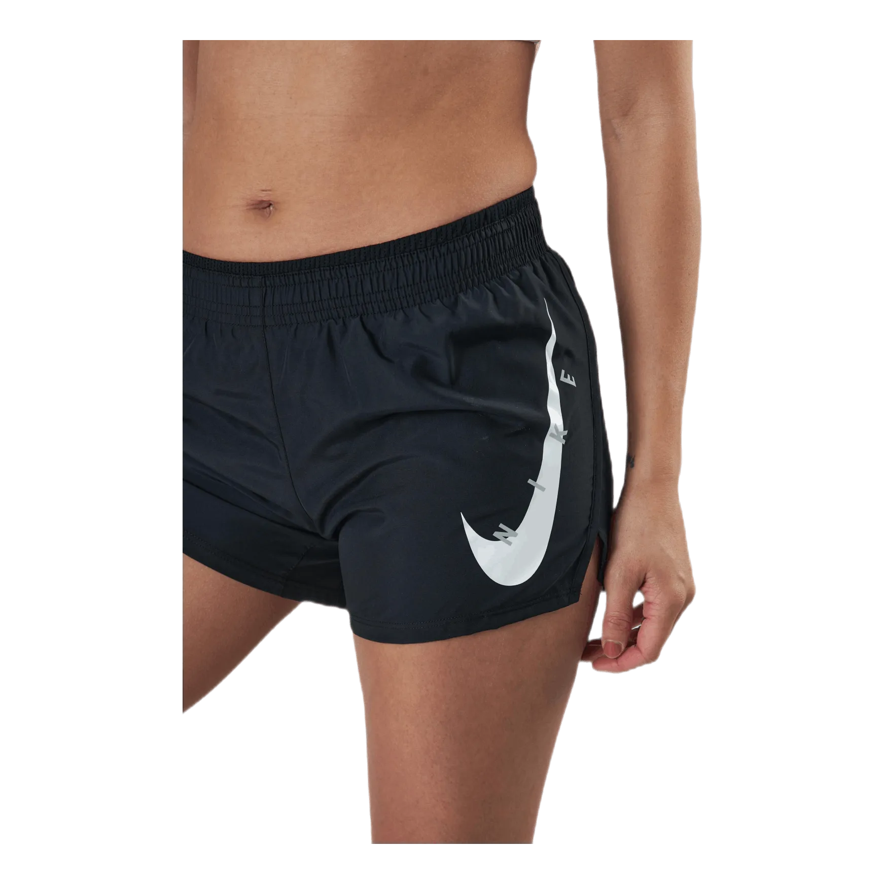 Nike Swoosh Run Shorts White/Black