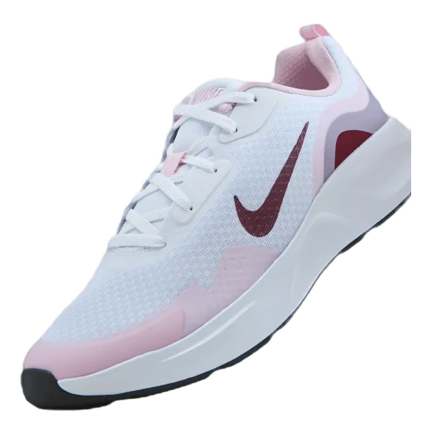 Nike Wearallday Big Kids' Shoe White/dark Beetroot-pink Foam