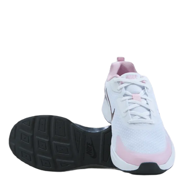 Nike Wearallday Big Kids' Shoe White/dark Beetroot-pink Foam