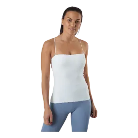 Nike Yoga Luxe Eyelet Tank Top White