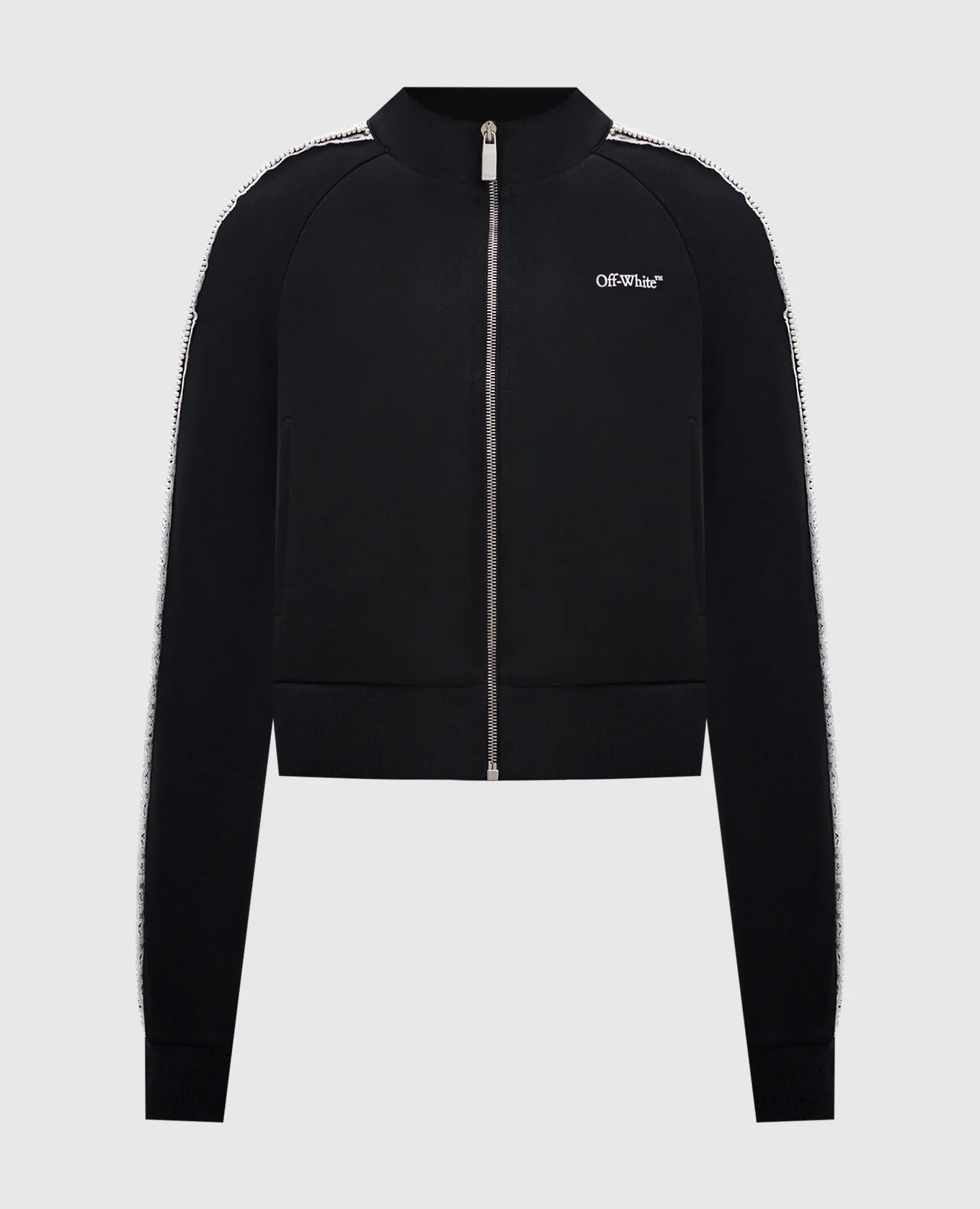 OFFWHITE BLACK SPORTS JACKET WITH LACE