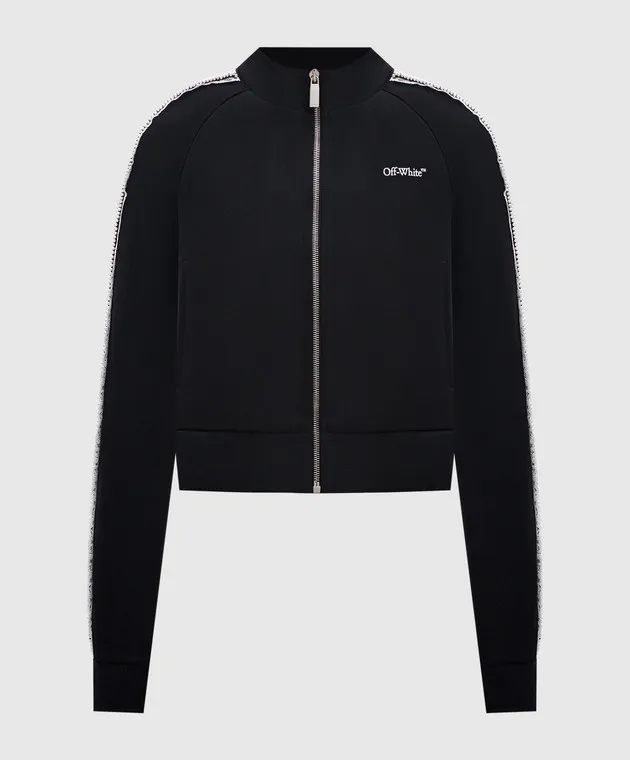 OFFWHITE BLACK SPORTS JACKET WITH LACE