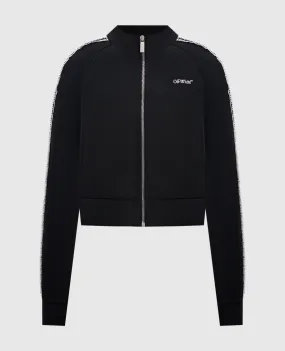 Off-White Black sports jacket with lace