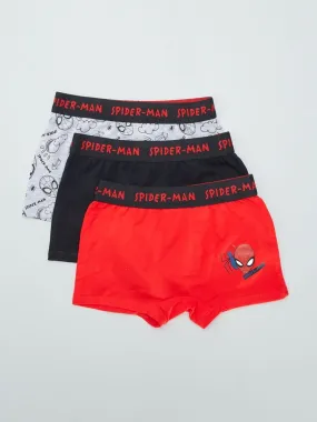 Pack de 3 boxers 'Spider-Man' - GRIS