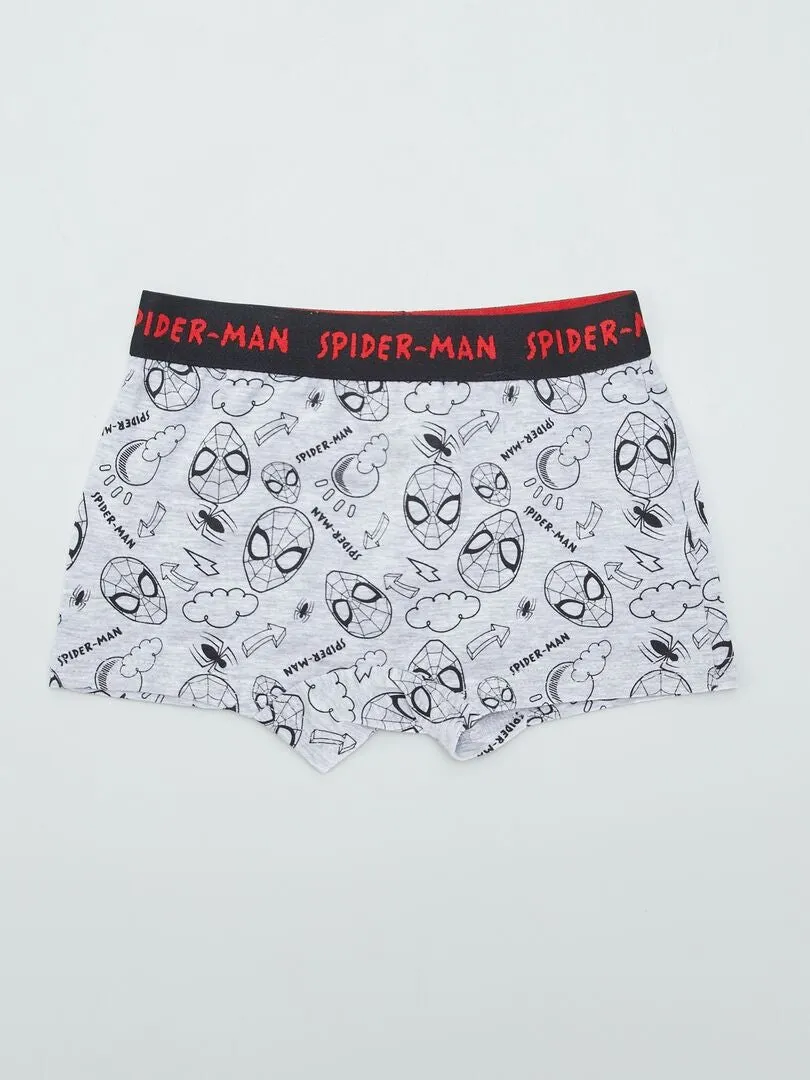 Pack de 3 boxers 'Spider-Man' - GRIS