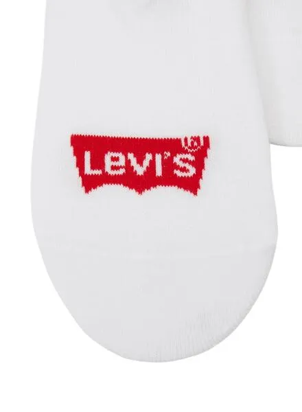 Pack de Calcetines Levis Footie Blanco para Hombre