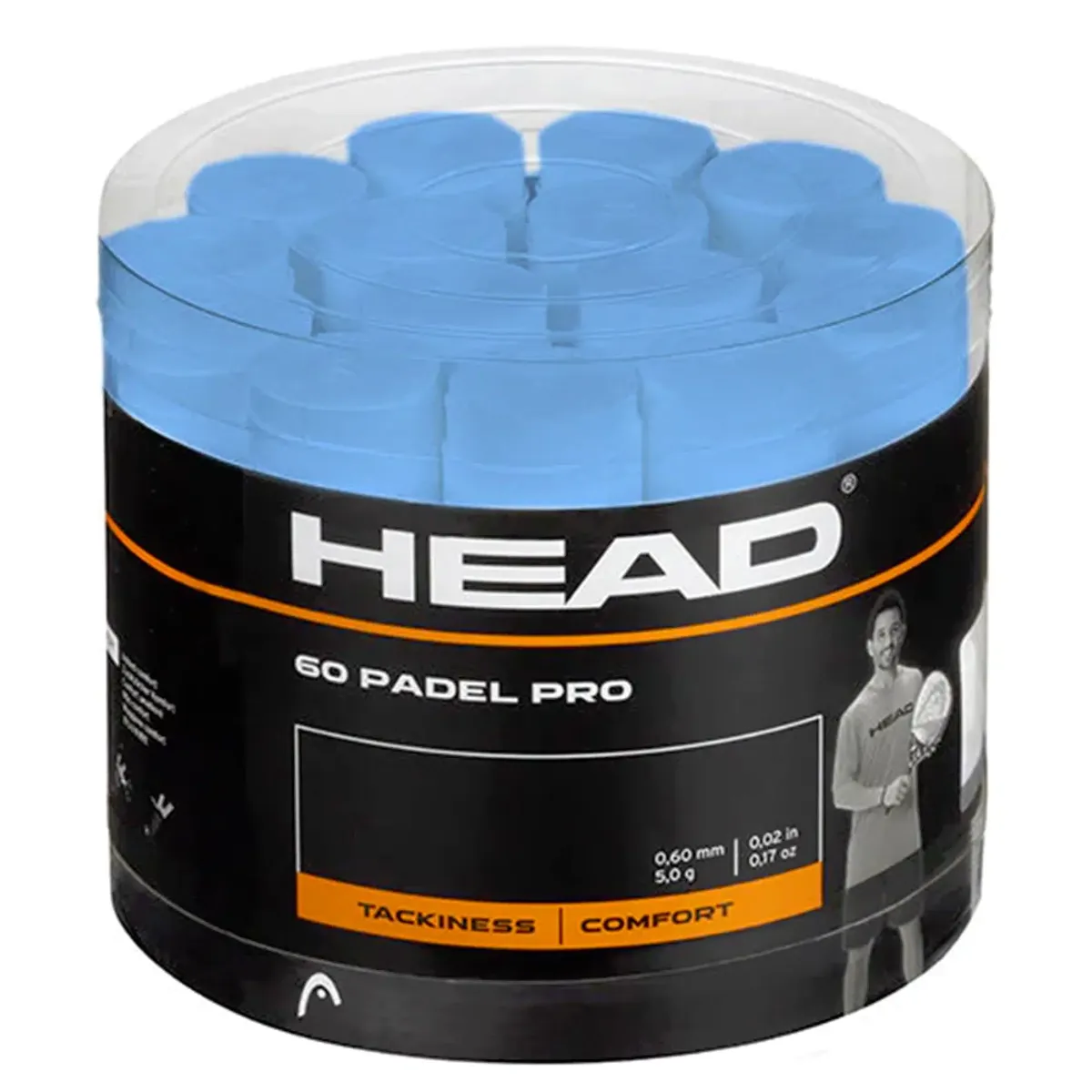 Pack Grips Head Padel Pro 60 Unidades Display Box Azul