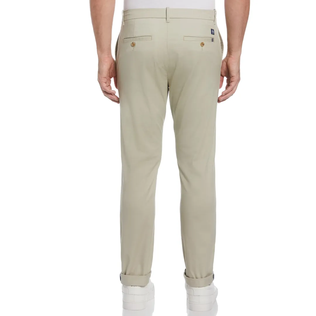 Pantalon Basico Liso Twill Chino Beige