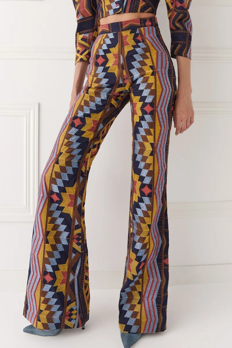 Pantalon bordado étnico Bonnie