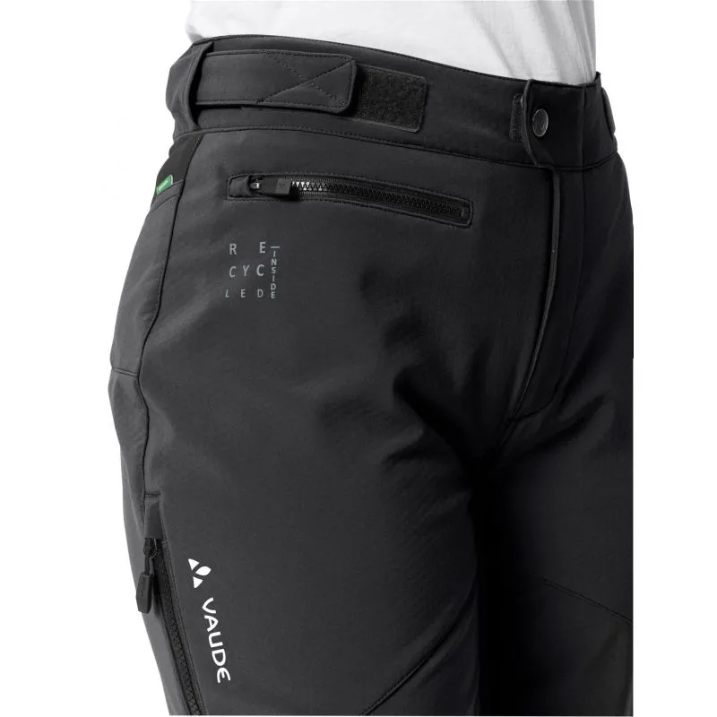 Pantalones Vaude Qimsa II softshell (Negro/Negro) Mujer