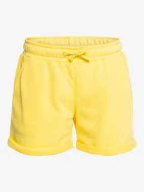 Pantalón corto ROXY Short chándal con tejido orgánico para niña Happiness Forever SUNSHINE (yeq0) Ref. ERGFB03234 amarillo