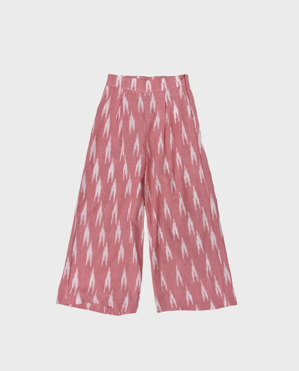 Pantalón niña étnico coral