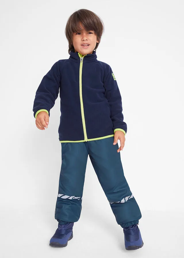 Pantalón térmico infantil para la lluvia Azul marino