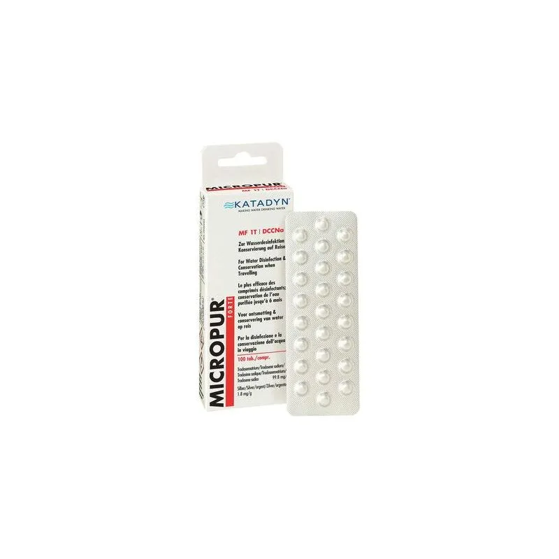 Pastillas potabilizadoras Katadyn Micropur Forte MF 1T DCCNA