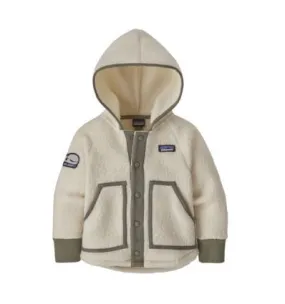 Patagonia Baby Retro Pile Fleece (Live Simply Whale Patch: Natural) niño