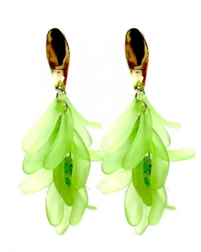 PENDIENTES MUJER VERDES LARGOS IDEALES PARA EL VERANO