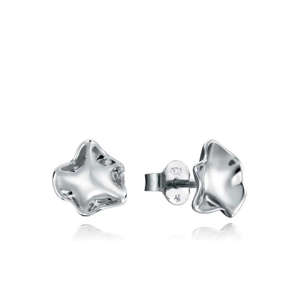 Pendientes Viceroy Jewels de plata de ley irregulares para mujer