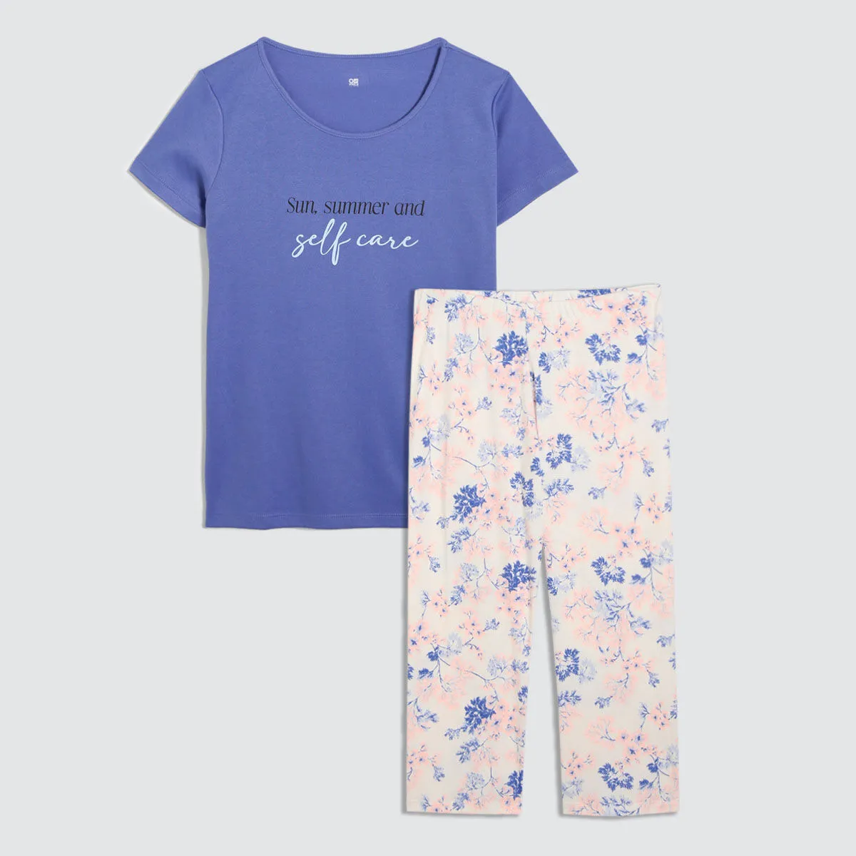 Pijama Con Estampado Floral