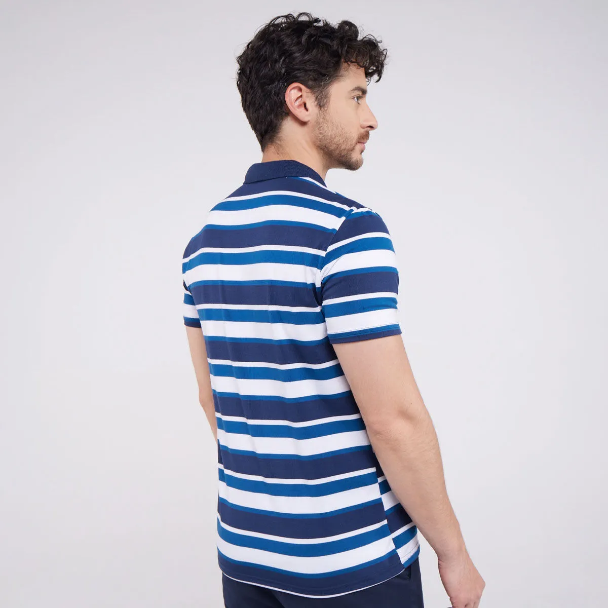 Polo Para Hombre Lineas Horizontales