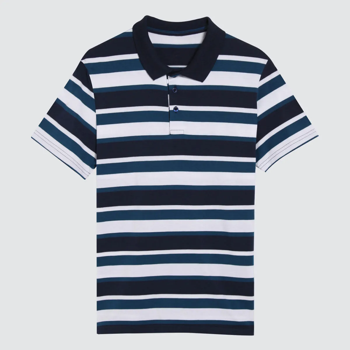 Polo Para Hombre Lineas Horizontales