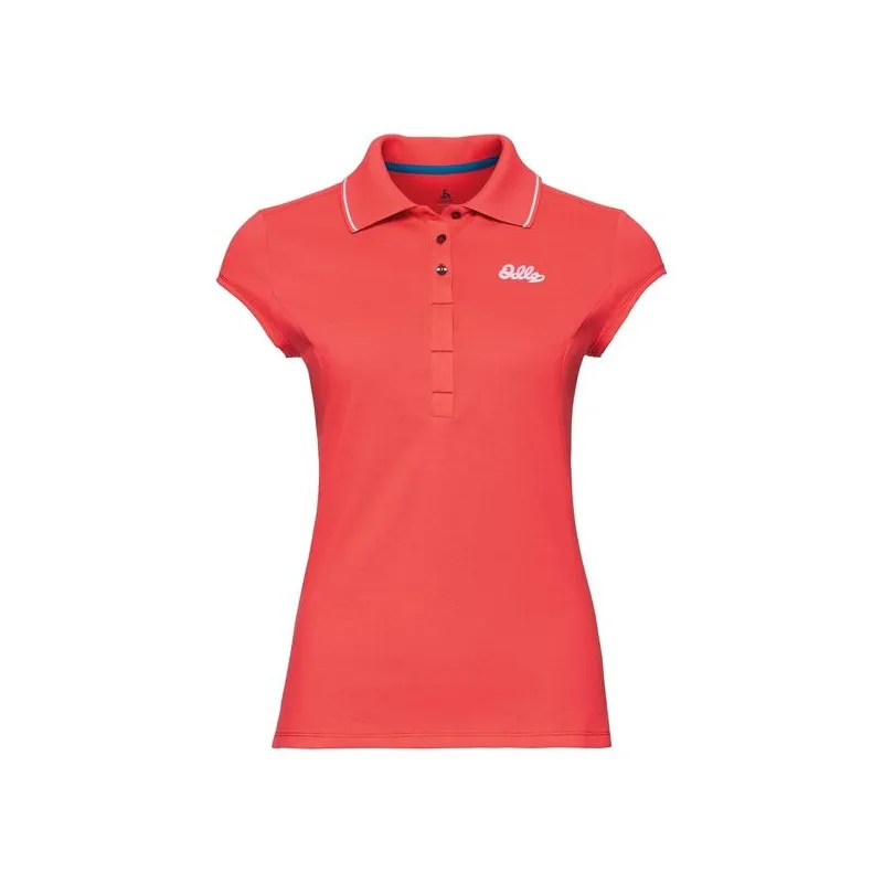 Polo sin mangas Odlo Kumano (Fiery Coral) mujer