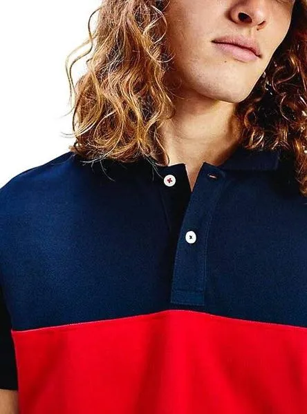 polo tommy hilfiger colorblock para hombre