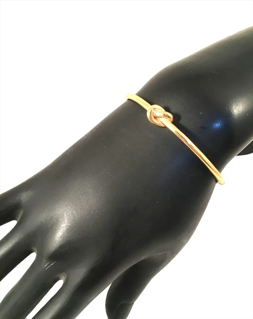 PULSERAS ORIGINALES CON DISEÑO DE NUDO RIGIDO, ACERO DORADO ANARTXY