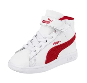 Puma Smash V2 Mid L V PS Kids (white/red)