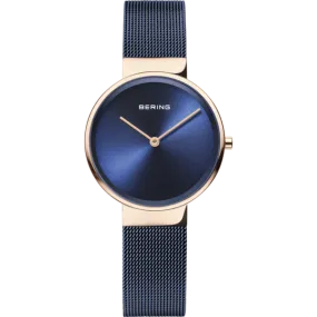 Reloj minimalista azul rose mujer